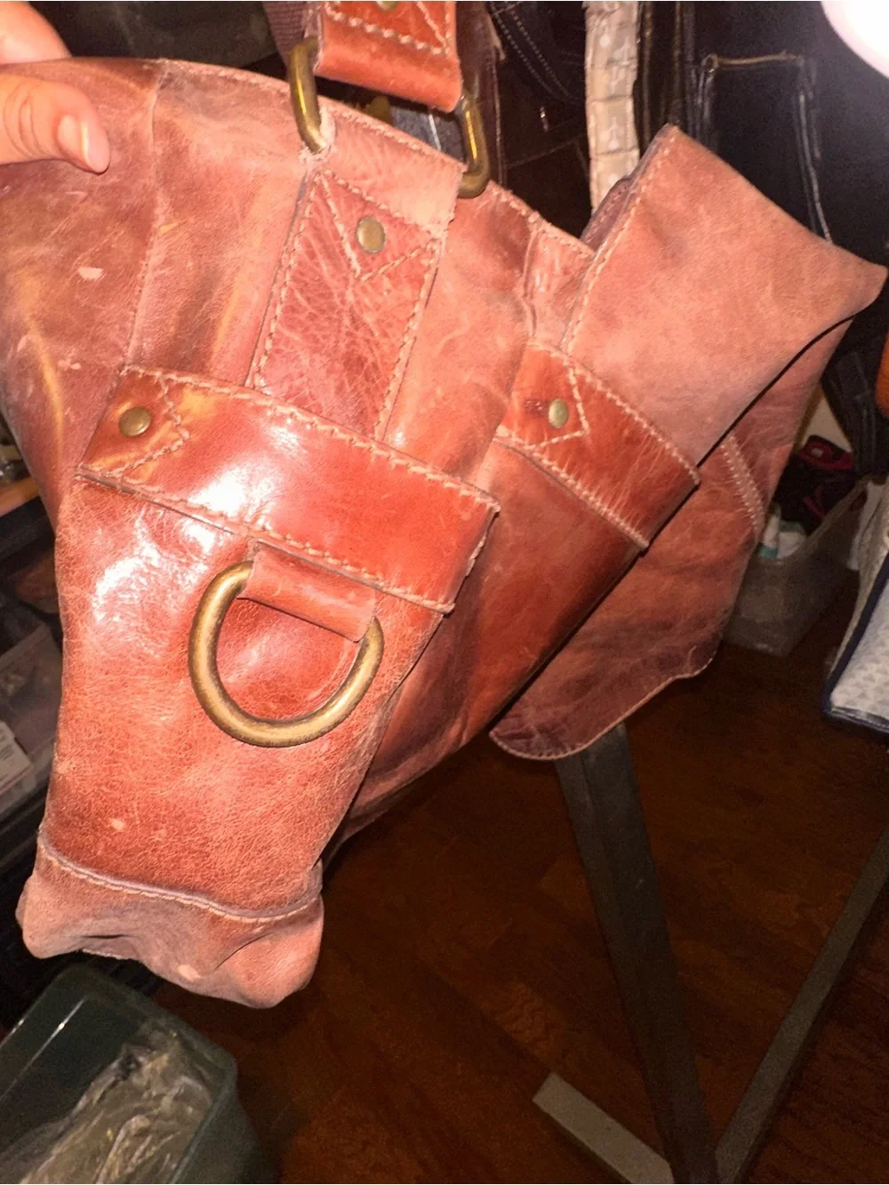 CLOSING SALE Fossil Vintage Leather Laptop Messenger Bag REHAB DELETE 6/30